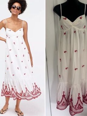 J. Crew Embroidered Beach Maxi Dress in Cotton Voile